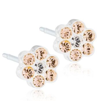 MP kõrvarõngad Daisy 5mm Golden Rose/Crystal