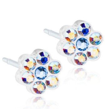 Daisy Rainbow/Alexandrite  5mm 1 paar