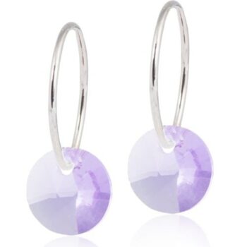 Naturaalne titaan Round Violet 14mm rõngas