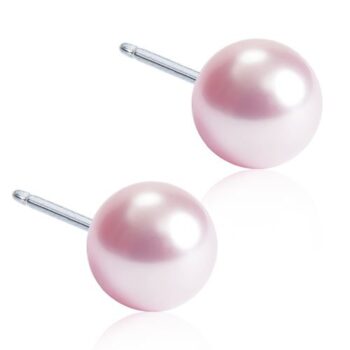 Naturaalne titaan Pearl 6mm Light Rose