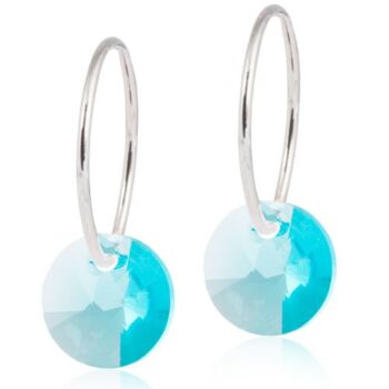 Naturaalne titaan Round Turquoise 14mm rõngas