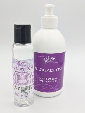 Globaderm hoolduskreem 400ml ja Vitasept Gel 100ml