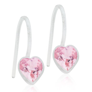 Fixed Heart Light Rose kristall 6mm