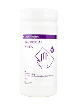 Bacticid Wipes (alkoholiga rätikud) 200tk purgis