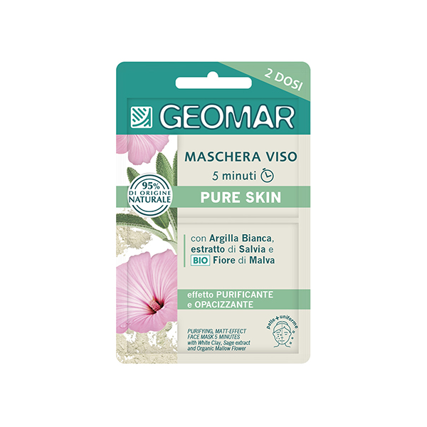 Geomar puhastav ja matistav näomask Pure Skin 2x7,5ml
