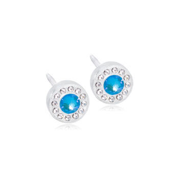 Meditsiiniline plastik 0% niklit Brilliance Halo Crystal/Shiny Blue 6mm