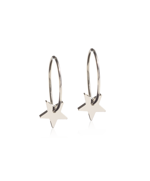 Natural Titanium Pendant Star 14mm rõngas