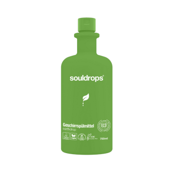 SOULDROPS biolagunev nõudepesuvahend värske rohelise tee lõhnaga EARTHDROP, 750 ml