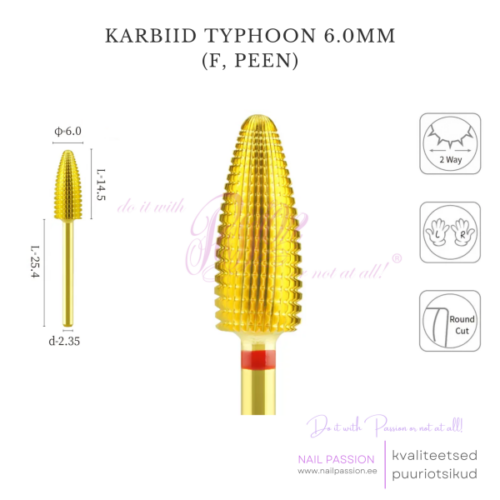 Karbiid puuriotsik Typhoon 2-Way