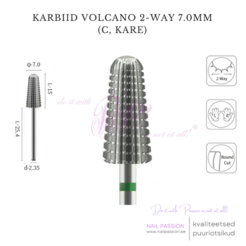 Karbiid puuriotsik Volcano 2-Way 7.0mm C (PURPLE)