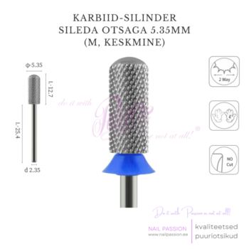 Puuriotsik karbiid-silinder sileda otsaga 5.35mm M (UNCOATED)