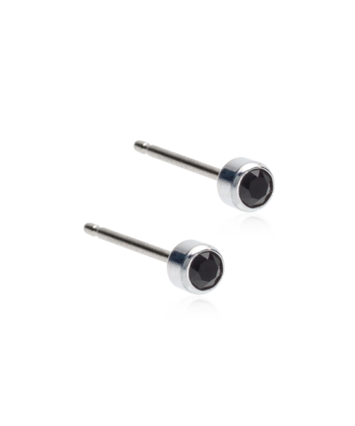 Silver Titanium Bezel Black must kristall 3mm