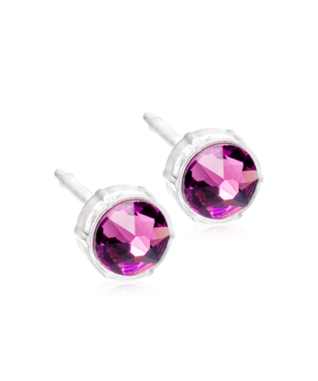 Meditsiiniline plastik 0% niklit Lilac lilla kristall 6mm