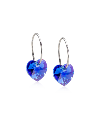 Naturaalne titaan Heart Sapphire tumesinine süda kristall 14mm rõngas