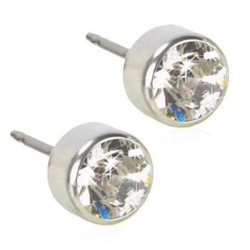 Hõbetitaan Bezel Crystal 6mm
