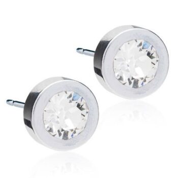 Silver Titanium Grand Bezel Crystal hõbetitaan valge suure kristalliga 8mm