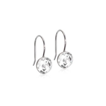 Pendant Bezel, Crystal naturaalne titaan valge kristall 8mm