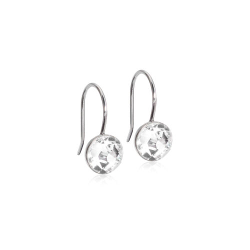 Pendant Bezel, Crystal naturaalne titaan valge kristall 8mm
