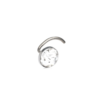 Crystal/hõbetitaan/valge kr /NINARÕNGAS 5mm