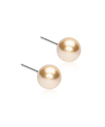 Natural Titanium Pearl Golden Shimmer naturaalne titaan kuldne pärl 6mm