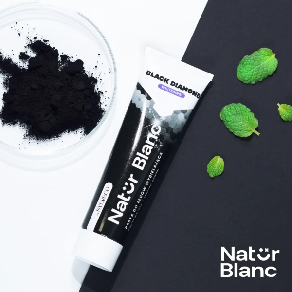 Natur Blanc Black Diamond valgendav hambapasta 100ml