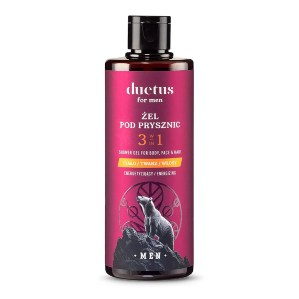 DUETUS for MEN energiat andev 3in1 dušigeel 300ml