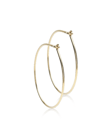 Blomdahl Golden Titanium Ear Ring kõrvarõngad, kullatud titaan, rõngas 25mm