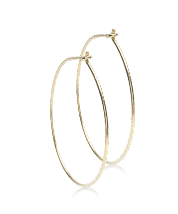 Blomdahl Golden Titanium Ear Ring kõrvarõngad, kullatud titaan, rõngas 30mm