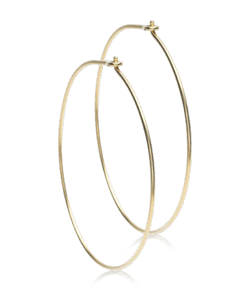 Blomdahl Golden Titanium Ear Ring kõrvarõngad, kullatud titaan, rõngas 35mm