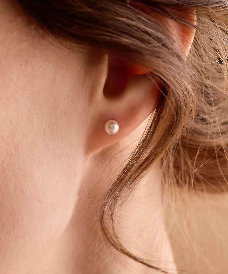 Natural Titanium Pearl 5mm Light Rose - Image 2