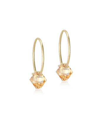 Blomdahl kõrvarõngad Golden Titanium Bicone Golden Shadow 6mm/14mm