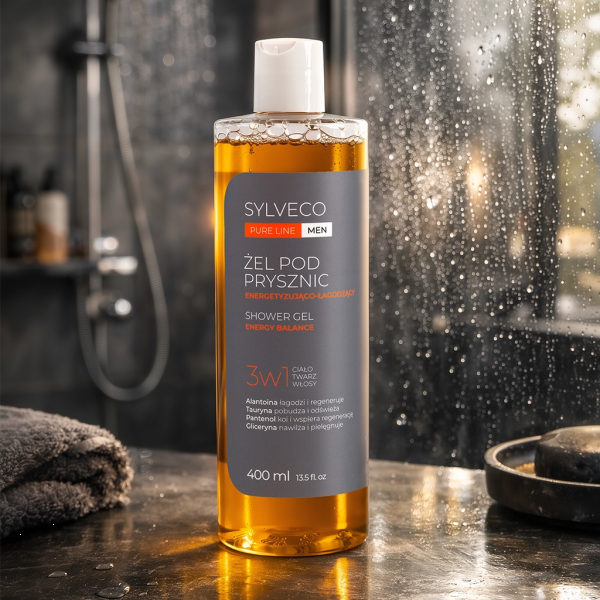 Sylveco Pure Line MEN ergutav ja rahustav 3in1 dušigeel Energy Balance 400ml