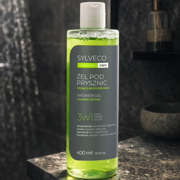 Sylveco Pure Line MEN rahustav ja taastav 3in1 dušigeel Calming Repair 400ml