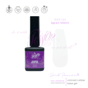 Nail Passion Rubber Base Gel Milky White 15ml