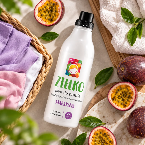 Zielko passionvilja lõhnaga pesuvedelik värvilisele pesule 1000ml